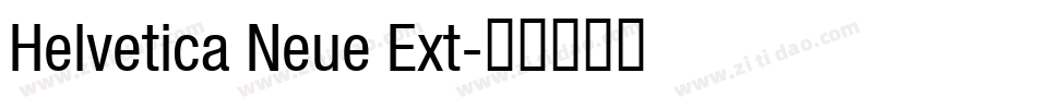 Helvetica Neue Ext字体转换